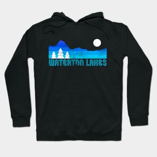 Waterton Lakes national park retro vintage Hoodie